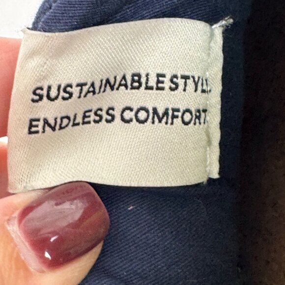 Cariuma OCA Low Navy Blue Canvas Sneaker Women's 7.5 Casual Comfortable - Picture 11 of 12